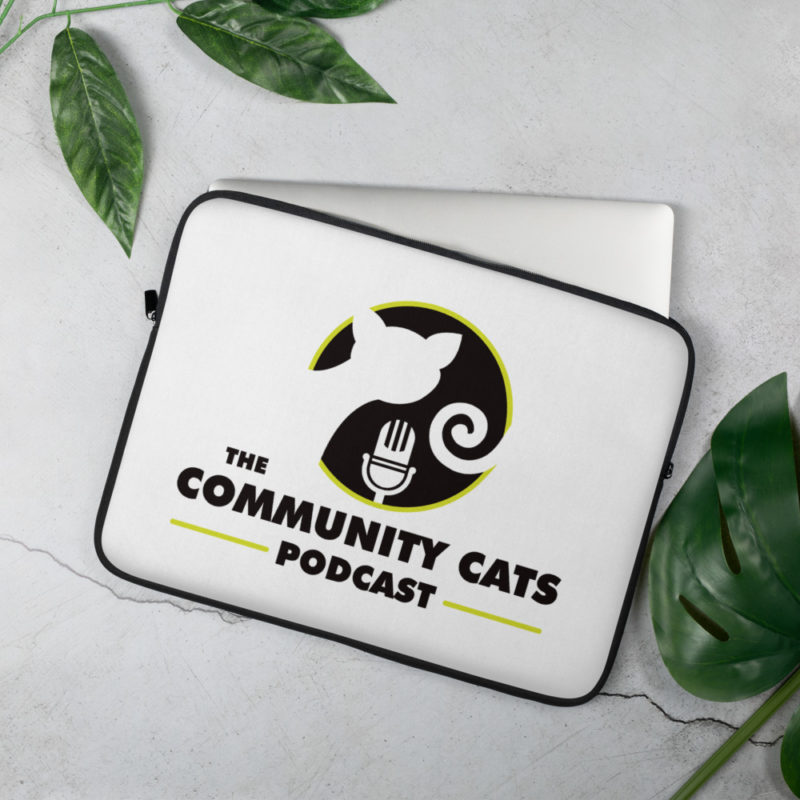 Community Cats Podcast Laptop Sleeve - Image 2