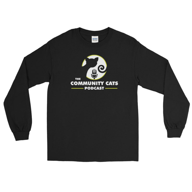 Dark Community Cats Podcast Long Sleeve Shirt - Image 2