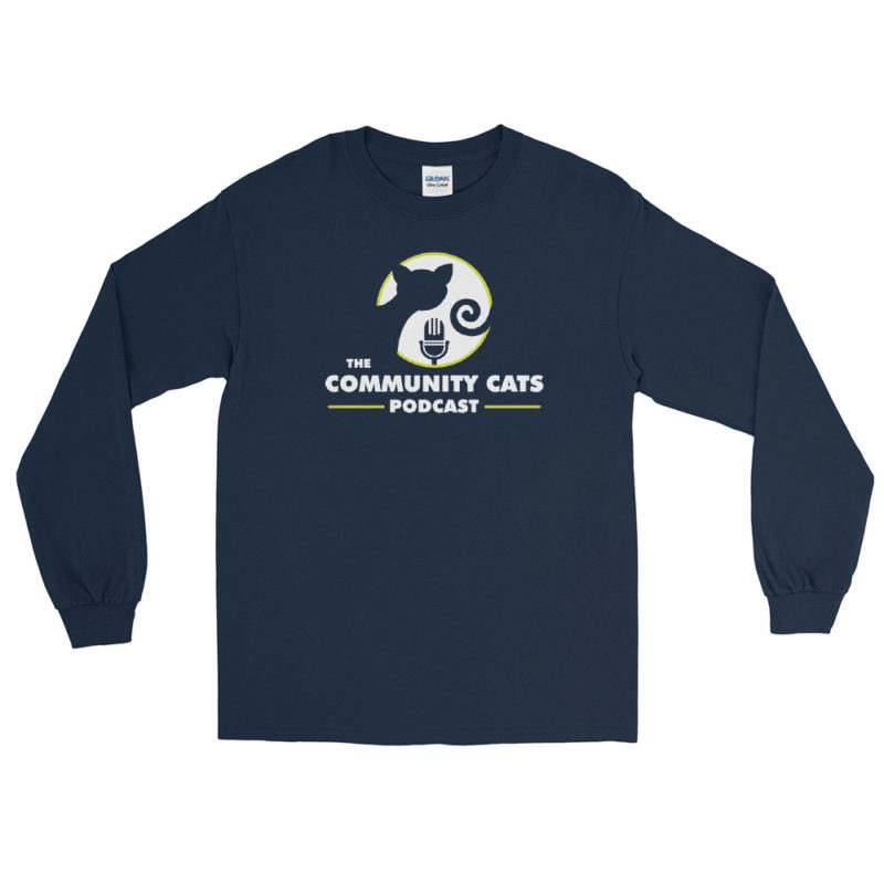 Dark Community Cats Podcast Long Sleeve Shirt - Image 3